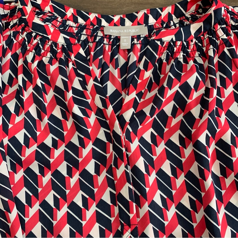Banana Republic PETITE small Bundle 2 tunic tops shirts PS - Picture 2 of 6